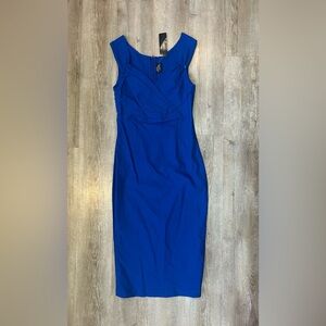 Rock Steady Dress Women's Blue Scarlet Pin Up Diva Rockabilly 50s Style SZ L